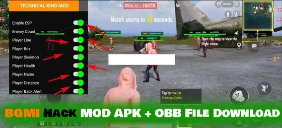 هكر ببجي موبايل BGMI الهندية [BGMI Hack MOD APK]