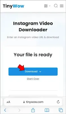 كيف احفظ مقطع فيديو من الانستقرام للآيفون