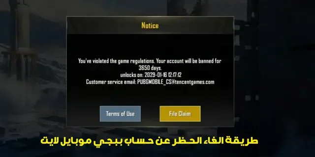 how to unban pubg mobile lite account